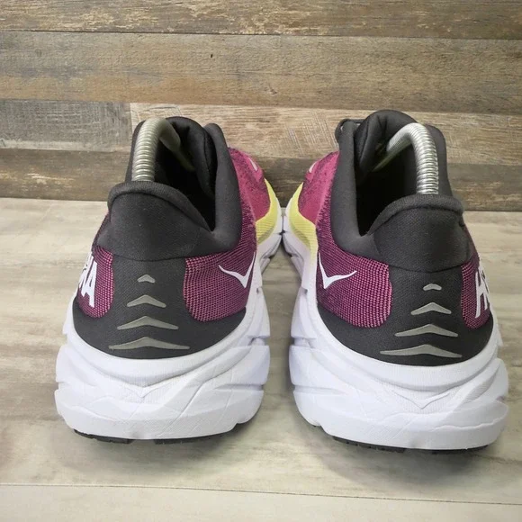 Hoka One One Clifton 8 Running Shoes Womens 10.5 D Wide Pink Purple 1121375 BGIR - Picture 5 of 8